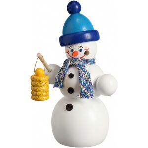 Seiffener Volkskunst German Incense Smoker Snowman With Lantern, Height 16 Cm / 6 Inch.. Sv 12211 New Seiffener Volkskunst German Incense Smoker Snowman With Lantern, Height 16 Cm / 6 Inch.. Sv 12211 New