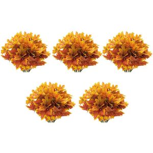 Sodial 5x Artificial Leaves Branches Autumn Leaves 5 Bundles Fall Decorations4806 Sodial 5x Artificial Leaves Branches Autumn Leaves 5 Bundles Fall Decorations4806