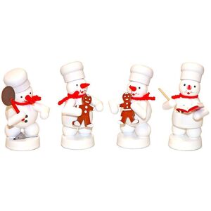Fa. Volker Zenker Erzgebirgische Volkskunst Minifigure Snowman Bäckerquartett 6 Height 8cm New Wood Figure Christmas Figures Fa. Volker Zenker Erzgebirgische Volkskunst Minifigure Snowman Bäckerquartett 6 Height 8cm New Wood Figure Christmas Figures