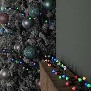 Samuel Alexander 7.5m 300 Led Christmas Frosted Berry String Lights With Timer In Multi-Coloured Samuel Alexander 7.5m 300 Led Christmas Frosted Berry String Lights With Timer In Multi-Coloured