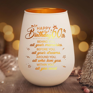 Does Not Apply 60th Birthday Gifts For Women, Happy 60th Birthday Decorations, Glass Tealight C Does Not Apply 60th Birthday Gifts For Women, Happy 60th Birthday Decorations, Glass Tealight C
