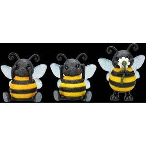 Nemesis Now Bee Figures - See, Hear, Say Nothing - Beekeeper Gift Honey Decor Nemesis Now Bee Figures - See, Hear, Say Nothing - Beekeeper Gift Honey Decor