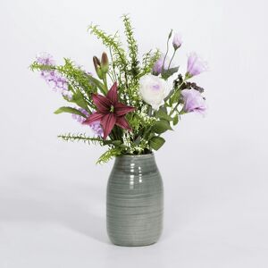 Blooming Artificial - Lilac Faux Flower Arrangement Purple Bouquet Lily Rose Blooming Artificial - Lilac Faux Flower Arrangement Purple Bouquet Lily Rose