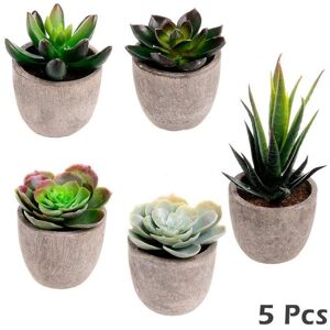 /generic 5pcs Faux Plastic Succulent Artificial Succulent Cactus Fake Cacti Plants /generic 5pcs Faux Plastic Succulent Artificial Succulent Cactus Fake Cacti Plants