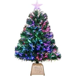 Shatchi 2ft Pre-Lit Christmas Tree Green Fiber Optic Led Lights Xmas Home Holiday Decor Shatchi 2ft Pre-Lit Christmas Tree Green Fiber Optic Led Lights Xmas Home Holiday Decor
