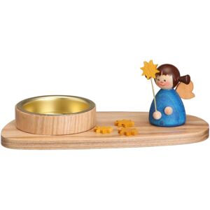 Erzgebirgische Volkskunst Drechslerei Schalling Tealight Angel With Star Blue Bxhxt 13x4, 5x5, 5cm New Christmas Kerzensoc Erzgebirgische Volkskunst Drechslerei Schalling Tealight Angel With Star Blue Bxhxt 13x4, 5x5, 5cm New Christmas Kerzensoc