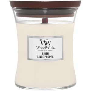 Woodwick Scented Candle With Crackling Wick, Linen Medium Hourglass Candle, Lon Woodwick Scented Candle With Crackling Wick, Linen Medium Hourglass Candle, Lon