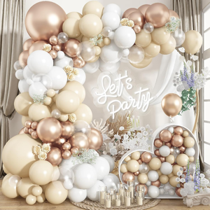 Does Not Apply Beige Champagne Gold Balloons Garland Arch Kit, 102pcs White Sand Metallic Champ Does Not Apply Beige Champagne Gold Balloons Garland Arch Kit, 102pcs White Sand Metallic Champ