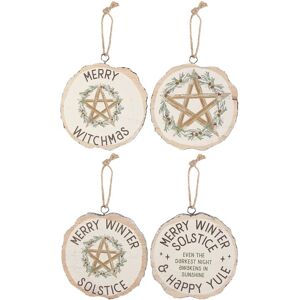 Something Different Solstice Winter Door Sign Set (Pack Of 1one Size Cream/brown Something Different Solstice Winter Door Sign Set (Pack Of 1one Size Cream/brown