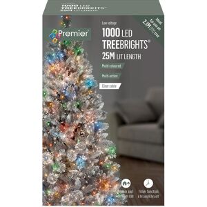 Festive Fun 1000 Led Multi-Coloured Xmas Tree Lights & Timer 30m Clear Cable Indoor/outdoor Festive Fun 1000 Led Multi-Coloured Xmas Tree Lights & Timer 30m Clear Cable Indoor/outdoor