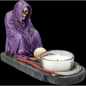 Figuren Shop Gmbh Tealight Holder - Grim Reaper With Skull - Gothic Decorations Reaper Skeleton Figuren Shop Gmbh Tealight Holder - Grim Reaper With Skull - Gothic Decorations Reaper Skeleton