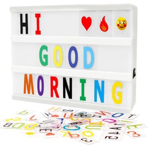 Cinema Light Box With 192 Letters Numbers Emojis Symbols, White Led Light Box, A Cinema Light Box With 192 Letters Numbers Emojis Symbols, White Led Light Box, A