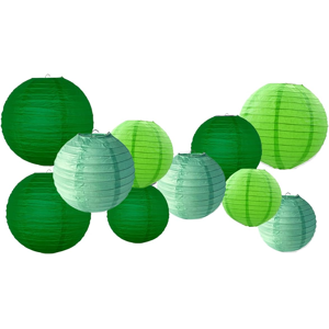 Does Not Apply 10pcs Green Paper Lanterns Set, Hanging Paper Lanterns Decoration, Paper Lantern Does Not Apply 10pcs Green Paper Lanterns Set, Hanging Paper Lanterns Decoration, Paper Lantern