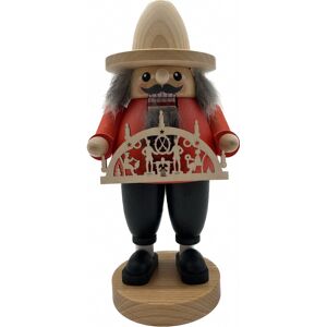 Richard Glässer Seiffen Nutcracker With Candle Arch, 21 Cm High, Original Erzgebirge By R.. Rg 82687 New Richard Glässer Seiffen Nutcracker With Candle Arch, 21 Cm High, Original Erzgebirge By R.. Rg 82687 New