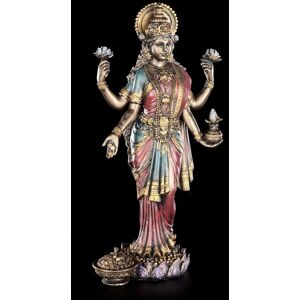 Figuren Shop Gmbh Buddha Figure Lakshmi Bronze Color - Hindu Deity God Statue Figuren Shop Gmbh Buddha Figure Lakshmi Bronze Color - Hindu Deity God Statue