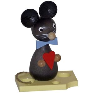 Fa. Volker Zenker Erzgebirgische Volkskunst Ganzjahresdekoration Mouse On Cheese With Heart Height 7cm New Figurine Spring Fa. Volker Zenker Erzgebirgische Volkskunst Ganzjahresdekoration Mouse On Cheese With Heart Height 7cm New Figurine Spring