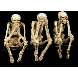Veronese Skeleton Edge Sitting 3-Piece Set - Decorative Figure Skull Funny Fun Veronese Skeleton Edge Sitting 3-Piece Set - Decorative Figure Skull Funny Fun