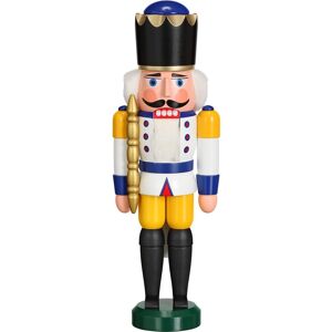 Seiffener Volkskunst German Nutcracker King White, Height 29 Cm / 11 Inch, Original .. Sv 11301/3 New Seiffener Volkskunst German Nutcracker King White, Height 29 Cm / 11 Inch, Original .. Sv 11301/3 New