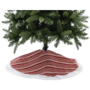 Festive 90cm Red And White Scandi Christmas Tree Skirt Festive 90cm Red And White Scandi Christmas Tree Skirt