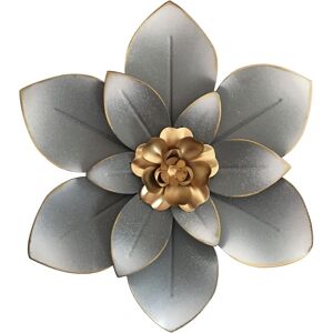 Picfarce Metal Flower Wall Art Decor, 10“ Rustic Modern Floral Sculpture, Distressed Iron Picfarce Metal Flower Wall Art Decor, 10“ Rustic Modern Floral Sculpture, Distressed Iron