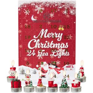 Deco Express Advent Calendar 2025 3d Candles, 24 Christmas-Themed Tea Lights Wax Deco Express Advent Calendar 2025 3d Candles, 24 Christmas-Themed Tea Lights Wax