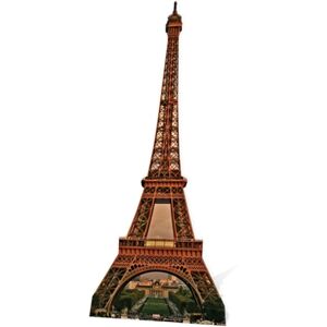 Eiffel Tower Cardboard Cutout Fun Figure 189cm Tall -Great For Special Occasions Eiffel Tower Cardboard Cutout Fun Figure 189cm Tall -Great For Special Occasions