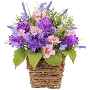 Sodial 2x(Hydrangea Door Hanger Basket Wreath,Wildflowers Door Hanging Basket1486 Sodial 2x(Hydrangea Door Hanger Basket Wreath,Wildflowers Door Hanging Basket1486