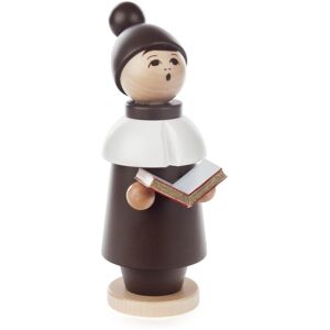 Spielwarenmacher Günther E.K. Christmas Figure Caroler Large With Book Height 18cm New Wooden Tradition Spielwarenmacher Günther E.K. Christmas Figure Caroler Large With Book Height 18cm New Wooden Tradition