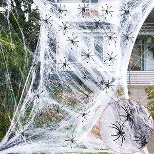 Shatchi Spider Web 160 Spiders 1600g Halloween Decoration Stretchy Cobweb Party Props Shatchi Spider Web 160 Spiders 1600g Halloween Decoration Stretchy Cobweb Party Props