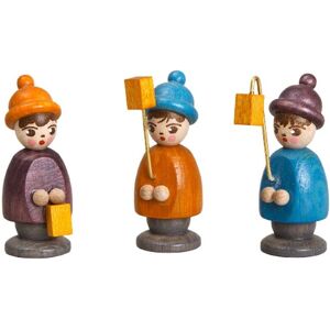 Erzgebirgische Volkskunst Drechslerei Schalling Miniature Figures 3 Lantern Children Colourful Height 3,7cm New Christmas Erzgebirgische Volkskunst Drechslerei Schalling Miniature Figures 3 Lantern Children Colourful Height 3,7cm New Christmas