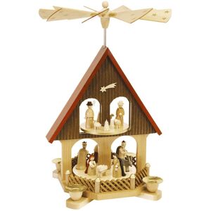 Richard Glässer Seiffen German Christmas Pyramid Nativity Scene, Height 36 Cm / 14 Inch, .. Rg 16290 New Richard Glässer Seiffen German Christmas Pyramid Nativity Scene, Height 36 Cm / 14 Inch, .. Rg 16290 New