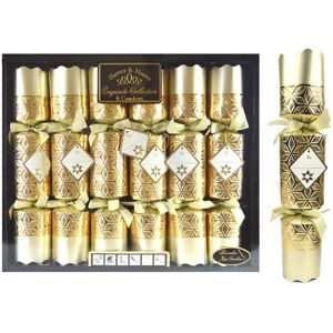 Rsw 6 Luxury Christmas Crackers Exquisite Gold Name Tag Personalised Pearl Floral Rsw 6 Luxury Christmas Crackers Exquisite Gold Name Tag Personalised Pearl Floral