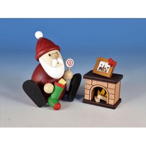 Kunsthandwerk Ullrich Santa Claus Fireplace Christmas Figure - Christmas Figure Kunsthandwerk Ullrich Santa Claus Fireplace Christmas Figure - Christmas Figure