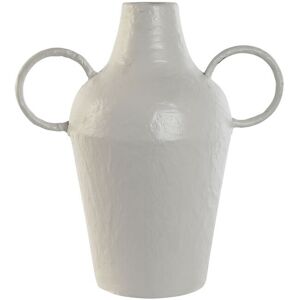 Vase Home Esprit White Metal 33,5 X 20 X 36 Cm Vase Home Esprit White Metal 33,5 X 20 X 36 Cm