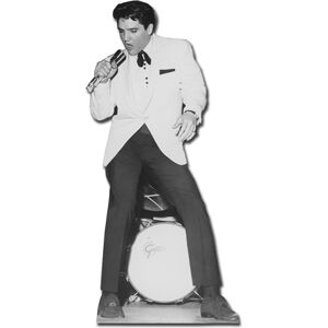 Elvis Presley The King White Jacket Cardboard Cutout 179cm Tall - At Your Party Elvis Presley The King White Jacket Cardboard Cutout 179cm Tall - At Your Party