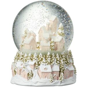 Heaven Sends Pink And Gold Winter Scene Musical Christmas Snow Globe Gift Idea Heaven Sends Pink And Gold Winter Scene Musical Christmas Snow Globe Gift Idea