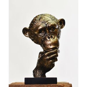 Black Country Metal Works Cast Iron Curious Monkey Face Bust Black Country Metal Works Cast Iron Curious Monkey Face Bust