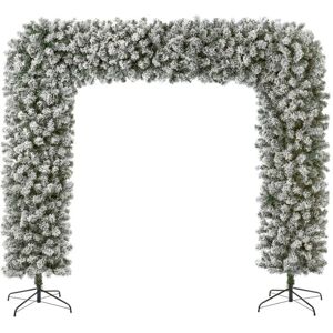 Christmas Crackers Flocked Pvc Tree Arch Christmas Display Decoration 1890 Tips 2.2m Wide 2.4m Christmas Crackers Flocked Pvc Tree Arch Christmas Display Decoration 1890 Tips 2.2m Wide 2.4m