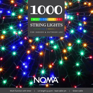 Noma Indoor Outdoor 1000 Christmas Xmas Multi Action Lights - Multi-Coloured Noma Indoor Outdoor 1000 Christmas Xmas Multi Action Lights - Multi-Coloured