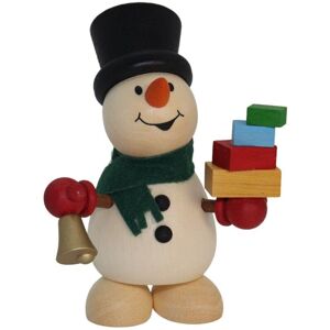 Kunsthandwerk Ullrich Wooden Figure Snowman With Gifts & Bell Christmas Decoration 5.5x9.5x6.5 Cm Kunsthandwerk Ullrich Wooden Figure Snowman With Gifts & Bell Christmas Decoration 5.5x9.5x6.5 Cm