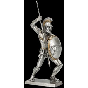Veronese Tin Figure - Spartan Warrior With Spear - Collector Figure Gift Veronese Tin Figure - Spartan Warrior With Spear - Collector Figure Gift