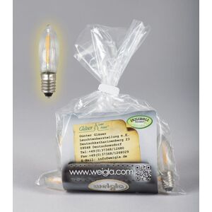 Weigla Günter Gläser Leuchtenherstellung Led Ripple Candles Set 15 X 16 V, 0.2 W, E10 1x4.5x1cm New Accessory Bulb Lamp Weigla Günter Gläser Leuchtenherstellung Led Ripple Candles Set 15 X 16 V, 0.2 W, E10 1x4.5x1cm New Accessory Bulb Lamp