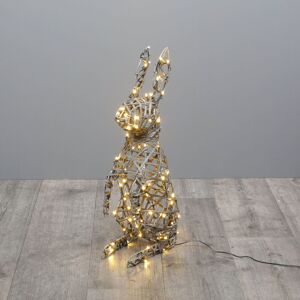 Noma Grey Rattan Jumping Rabbit Light - 58cm X 28cm Noma Grey Rattan Jumping Rabbit Light - 58cm X 28cm