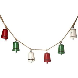 Heaven Sends Small Metal Rustic Hanging Bells Garland 137cm Heaven Sends Small Metal Rustic Hanging Bells Garland 137cm