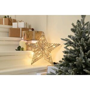 Festive Lit Champagne Gold Star Decoration 60cm Festive Lit Champagne Gold Star Decoration 60cm