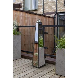 The Obelisk Black Framed Edge Garden Mirrored Ornament - 39x8x8" 100x20x20cm The Obelisk Black Framed Edge Garden Mirrored Ornament - 39x8x8" 100x20x20cm