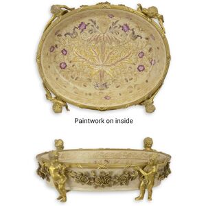 Aubaho A Bronze Mounted Porcelain Bowl Replica Retro Design Decoration Aubaho A Bronze Mounted Porcelain Bowl Replica Retro Design Decoration