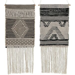 Hanging Decoration Dkd Home Decor Beige Grey Dark Grey Fringe Boho 45 X 1 X 6 Hanging Decoration Dkd Home Decor Beige Grey Dark Grey Fringe Boho 45 X 1 X 6