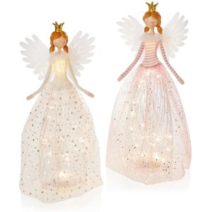 Premier Light Up Christmas Led Standing Fairy Angel Battery Operated Decor Assorted Premier Light Up Christmas Led Standing Fairy Angel Battery Operated Decor Assorted