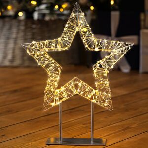 Christow Light Up Star Christmas Decoration 600 Warm White Micro Led Timer H37cm Christow Light Up Star Christmas Decoration 600 Warm White Micro Led Timer H37cm